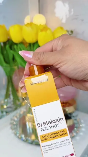 @Dr.Melaxin Peel Shot Kojic Acid Turmeric Serum 80ml For Dark Spot Care Exfoliaing Niacinamide Dead Skin Korean Skin Care for Even Skin Tone#dealsforyoudays #summerwins 