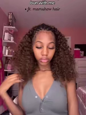 I’m obsessed with @Mamushow Hair Fashion Burmese Curly Crochet Hair in 22”#fyp #viral #trending #messybuntutorial #hairtok hairstyle hairtutorial crochet hairstyles 