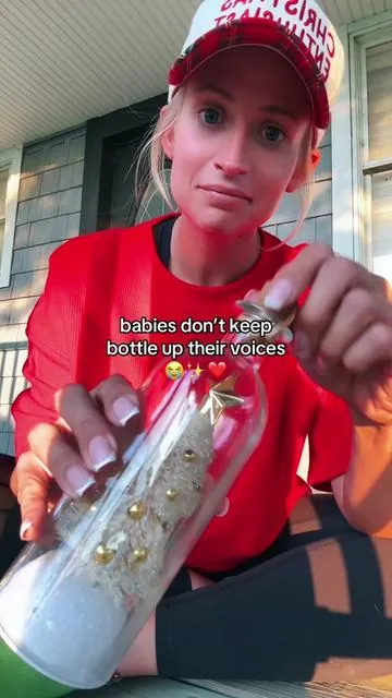 How precious to have the sound of your babies voice forever??? #christmasinjuly #christmastraditions #messageinabottle #sentimentalchristmasgift #mrchristmas  