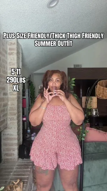 Cute Plus Size Friendly Summer Outfit 😍😍 thick thigh friendly too! #travel 
