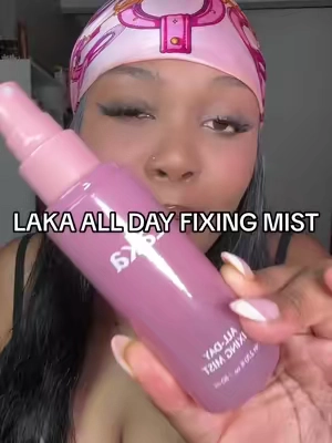 LAKA new all day fixing spray!🤏🏽#lakafixingmist #lakasettingspray #laka #fixingspray #tiktokshopcreatorpicks 