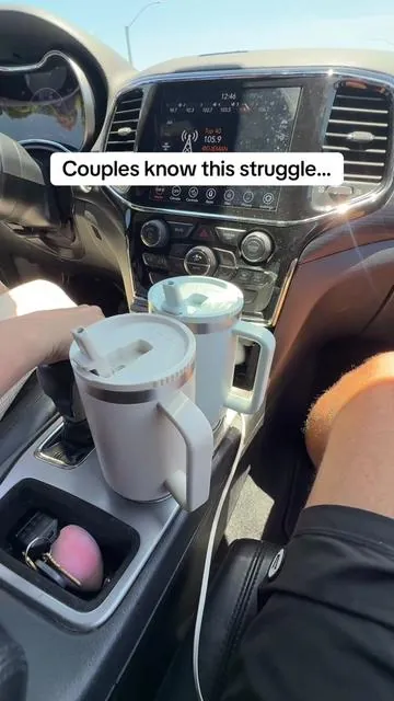 Once you use a tumbler that actually fits your cup holder, it’s hard to go back. #yeti #yetirambler #dailycarry #drinkware #tiktokshopcreatorpicks 
