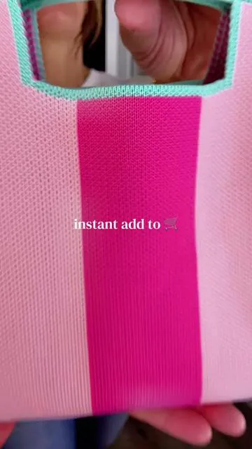 the cutest bag #purse #bag #striped #pinkaesthetic 