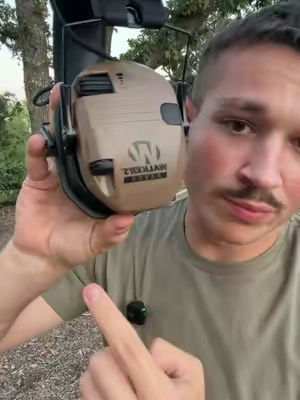 These Walker Noise Canceling headphones are amazing… #gunrange #earmuffs 