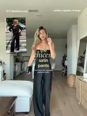 The best satin pants 