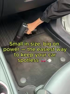 This mini vacuum turns messy cars into clean rides in minutes#CarVacuum #QuickClean #CarCare 