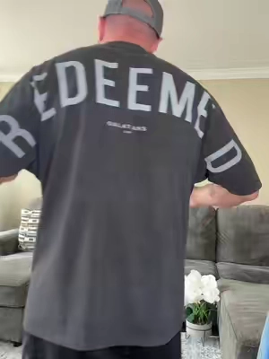 This heavyweight oversized tee pairs a clean vintage wash with a message that never goes out of style. Built for everyday wear, but made to represent something bigger. . #Redeemed #Galatians220 #ChristianStreetwear #FaithBasedFashion #OversizedTee