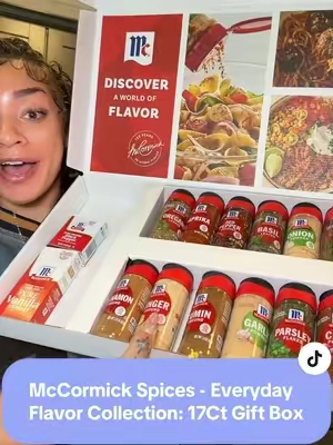 The kitchen upgrade I didn’t know I needed 👀 #mccormickseasonings #mccormick #housewarminggift #tiktokshopcreatorpicks #tiktokshopsummersale @McCormick Spices McCormick Everyday Flavor Collection - Herbs, Spices, Seasonings & Vanilla Extract - 17 Count Variety Pack