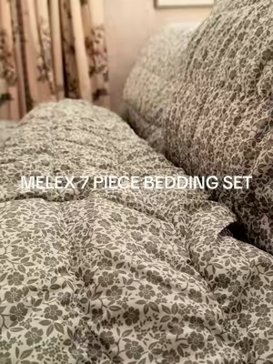 i can’t believe you get the whole entire set for this price 🤯  #melexhomecomforterset #melex #7piececomforterset #luxurybedding #beddingset 