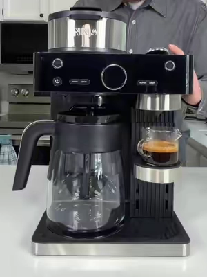 Why waste money at coffee shops when you can make amazing coffee at home?! Crazy deal on the Ninja Espresso & Coffee Barista System @Ninja Kitchen #coffeemaker #espresso #coffeeathome #ninjacoffeemaker #coffee 