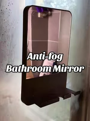 Me cepillo los dientes, me rasuro la cabeza y hasta hago pipí ahí también 😂 #showermirror #shaving #an#shavingr#antifogmirrorntflo
