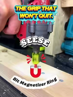 The struggle is REAL... 😩 Until you go MAGNETIC! 🤩 Never waste time searching for bits again. Our magnetic hold is a game-changer! 💪#MagneticScrewdriverBits #magnetic #DrillHacks #tiktokmademebuyit #summerfinds 
