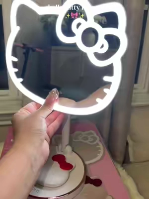 If you love hello kitty you need this mirror it’s perfect!! ##hellokitty##ledmirror##vanitymirror##hellokittylover