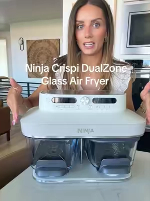 ninja crispi just got 2x better 🫠 #glassairfryer #ninjacrispi #ninjacrispidualzone 