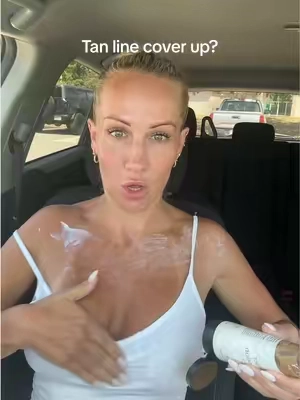 Replying to @Kerri Iossa well well well.. #BeautyByEarth #SelfTanner #TransferProofTan #BronzeGlow #TanLines @Beauty By Earth 