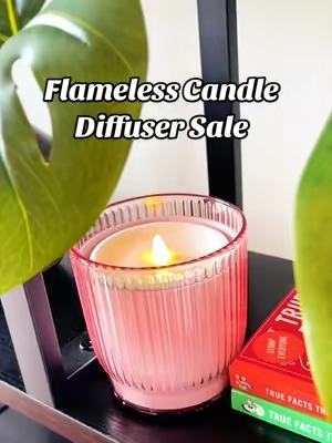 Flameless Candle Diffuser! No Fire! No Mold! This candle diffuser is the best gift to give, and they are sold by @QVC, Inc #flamelesscandle #flamelesscandles #oildiffuser #candlediffuser #qvcloyaltyprogram 