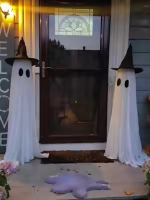 These ghost are all over my house 👏👻❤️☺️ My favorite purchase of the year #halloween  #halloweendecor  #halloweendecorating  #halloweendecorideas  #spookyseason 