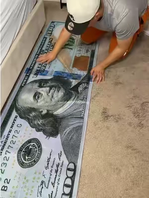 Alfombra estilo $100 bill para darle un toque único a tu casa 🏠 
Antideslizante, moderna y perfecta para cualquier habitación.
#decoracionhogar #alfombramoderna
#homefinds #tiktokshopdeals
#tiktokshopfinds
