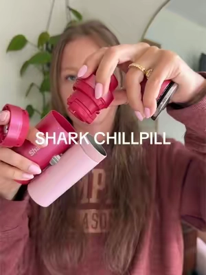 She goes everywhereeee with me. You can even get separate accessories for it how cool 🥹  #sharkhome #sharkchillpill #personalcoolingsystem #handheldfan #coolingplate 