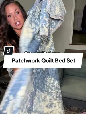 A new quilt can completely change the feel of your bedroom, and this blue patchwork quilt set instantly made mine look brighter, cozier, and more put together. It’s lightweight enough for warmer nights but perfect for layering year-round. If you’re looking for blue quilt sets, patchwork bedding, farmhouse bedroom decor, cottage style bedding, or lightweight quilts, this one is definitely worth checking out. #quiltset @Melex Home #melexhome #tiktokshopcreatorpicks #tiktokshopfinds 