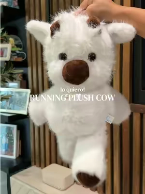softest plushie ever✨  #tiktokshopsummersale #cowplush #runningcow #plushies #whitecow 
