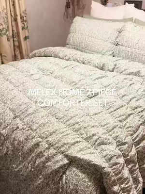 never struggling to find matching sheets again! ✨ #melexhome #melexhomecomforterset #7piececomforterset #cozyathome #comforterset 