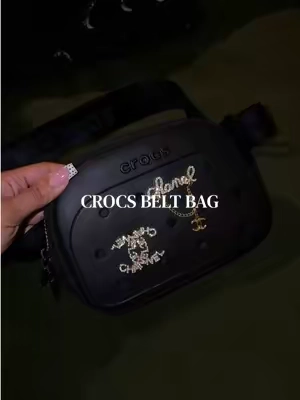 Did yall know crocs has belt bags? They hold so much too.  #crocs #beltbag #fannypack #bag #crocsgang 