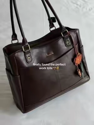 Literally can fit so much inside 🤩🫶🏻 #workbag #toteorganization #whatsinmybag #officeessentials #tiktokshop 
