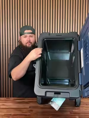 The Ninja FrostVault 45QT Wheeled Hard Cooler 🧊 Check link for current pricing #ninjafrostvault #wheeledcooler #hardcooler #tiktokshopcreatorpicks #Outdoors 