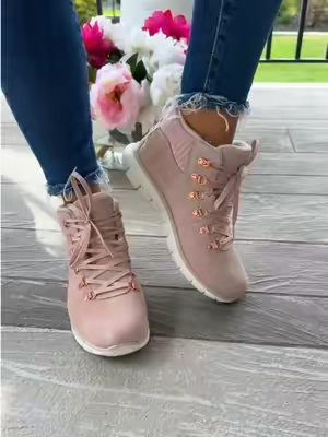 Skechers Memory Foam Hiking Boots | Water Repellent Fleece-Lined Comfort #Skechers #HikingBoots #FleeceLined #MemoryFoam #TikTokShopCreatorPicks 