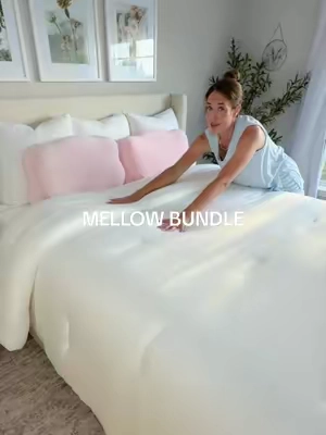 the viral marshmellow comforter AND 2  CloudAlign pillows in this new @Mellow Sleep bundle?! our beds are about to be marshmellow clouds ☁️  #mellowsleep #mellowcomforter #mellow #viralbedding #tiktokshopsummersale
