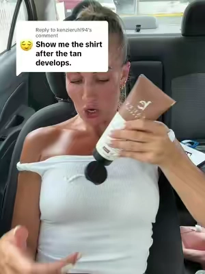 Replying to @kenzieruhl94 sunny af 🌞 #BeautyByEarth #TransferProofTan #NoRinseTanner #CleanSelfTanner #BronzeGlow @Beauty By Earth 