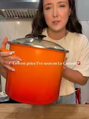 If you’ve been wanting a Le Creuset stock pot, now is the time. 🙌 This is one of the best prices I’ve seen, and the popular colors tend to disappear fast. If it’s on your wishlist, I wouldn’t wait! 🫶 #tiktokshopsummersale #LeCreuset #Cookware #KitchenFinds #TikTokShop @QVC, Inc does it again 
