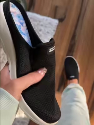 Skechers Arch Fit Joy Mule Sneakers @QVC, Inc  #skechers #sliponshoes #shoesforwomen 