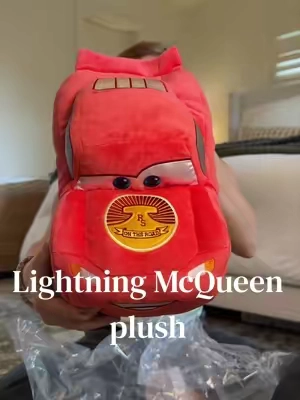 Ka-chow! ⚡ This Lightning McQueen plush will be going everywhere with us! It’s super soft, perfectly huggable, and a must-have for any Cars fan. @Disney Store #lightningmcqueen #cars #carsmovie #kachow⚡️ #plush 