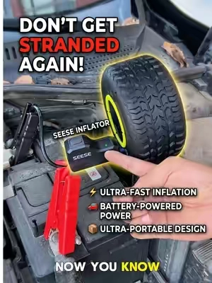 Keep it in your car. Thank yourself later. 🚗 #RoadsideReady #TravelGear#OutdoorAdventure #SurvivalGear #CampingGear 