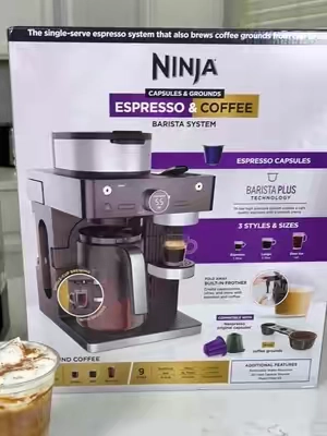 Why are you still overpaying at coffee shops?! Get a home barista system instead! #ninjakitchen #coffeemaker #ninjacoffeemaker #coffee #coffeeathome @Ninja Kitchen 