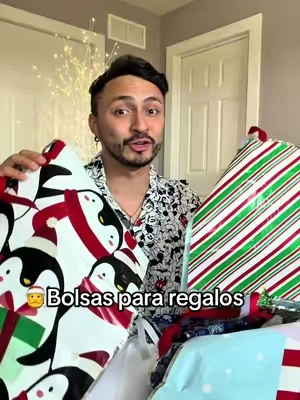 Te comparto esta idea de bolsas para regalos vienen 50 con diceños y diferentes tamaños perfectas para los regalos de esta navidad 