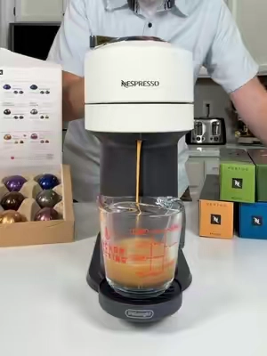 You might have to RUN to snag this deal! Crazy price on the NESPRESSO Vertuo Next with frother & voucher from QVC! #nespresso #coffeemaker #coffeeathome #espressomachine #espresso 