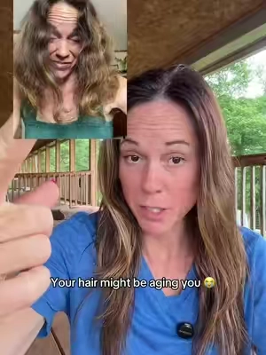 I just thought I was stuck with frizzy damaged hair #damagedhair #over40women these are my personal results. Individual results may vary.