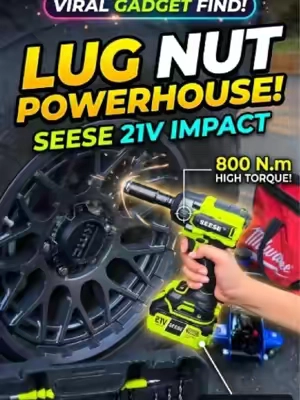 Stuck on the side of the road?The wrong wrench can make it worse.#powertools #tiktokshop #impactwrench #fyp #DIYMechanic 
