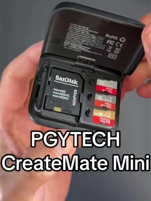 Stop carrying a separate card reader and SD card case. The PGYTECH CreateMate Mini combines both into one compact tool with dual-slot transfers, USB-C connectivity, and secure storage for creators on the go. #PGYTECH #CreateMateMini #SDCardReader #ContentCreator #CameraGear