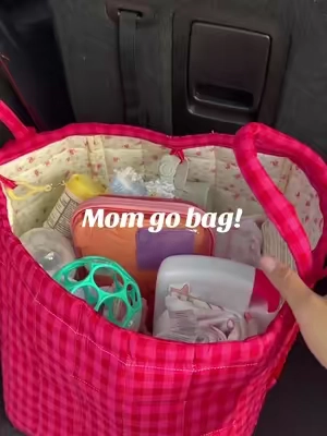 Secret to always being the mom who has what she needs on the go! #momlife #toddlermom #momhack #carhacks #momfinds