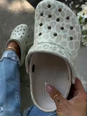 Almond leopard tint finally back in stock! @Crocs #crocs #crocsclassicclog #tiktokshopsummersale 