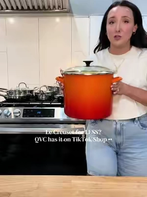 Nothing beats having a big pot of homemade soup simmering on the stove. I've wanted a Le Creset stockpot forever, but not the price tag that usually comes with it. When I found this 20QT stockpot on QVC through TikTok Shop for less, I finally grabbed one. Perfect for soup season, chili, broth, pasta nights, and feeding a crowd. @QVC, Inc does it again  #LeCreuset #SoupSeason #QVCFinds #DealsForYouDays #KitchenFavorites