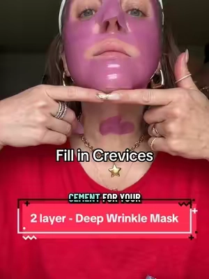 Dr. Melaxin calcium bonding two layer mask to fill in crevices. #facemask #wrinkles #matureskin #skincareover40 