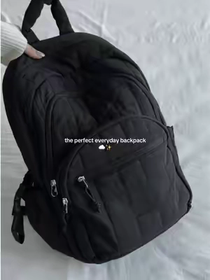 the cutest laptop backpack 🖤🎀✨ #bagsmart #backpack #schoolbackpack #backpacking #newsemester 