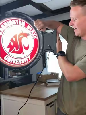 NCAA rotating wall sign #ncaa #collegesports #qvc #mancave 