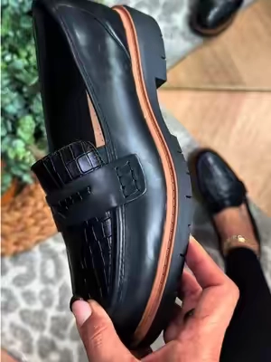 Replying to @dr.desiree.leads @QVC, Inc has wide sizes available in these Clarks Leather Loafers 👞 #clarks #loafers #loafer #shoesforwomen 