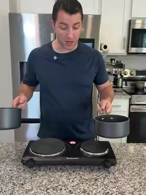 This is a portable double burner by #elitegourmet #doubleburner #electricdoubleburner #cookware #kitchenware 